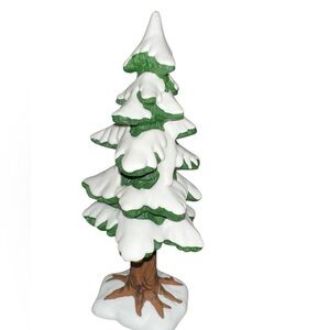 Dept 56 Village porcelain pine large‎ village accessory Christmas
